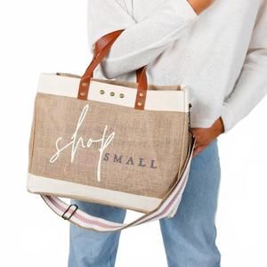 NEW URBAN EXPRESSION women's shop small tote crossbody bag in beige